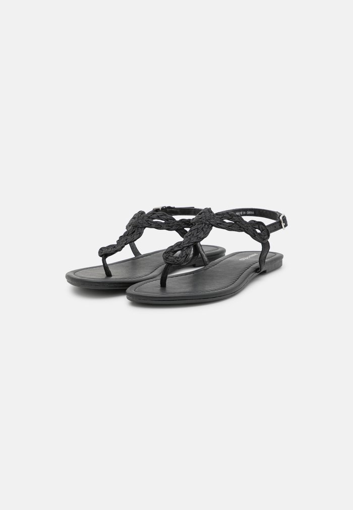 Sandales Anna Field T-bar Noir Femme | QMR-0257909